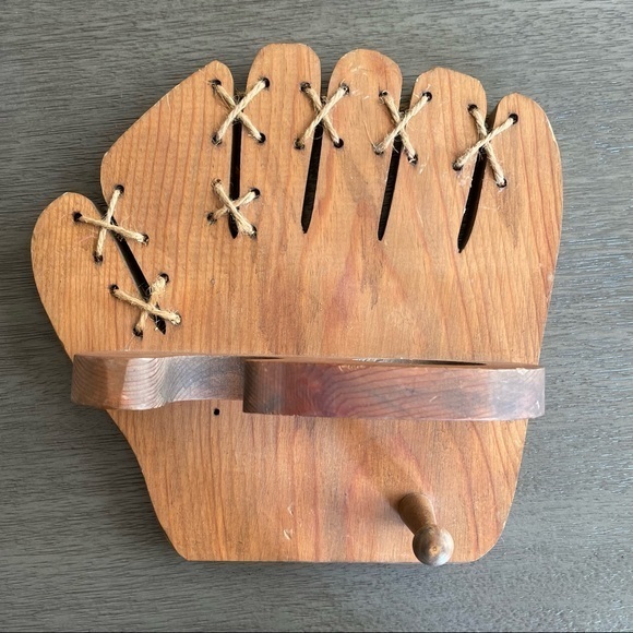 Unique Fun Wooden Baseball Organizer - Picture 2 of 8